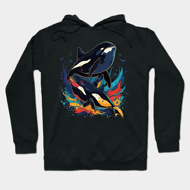 Orca Fathers Day Hoodie by JH Mart